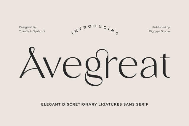 Avegreat Font - Download Free Font