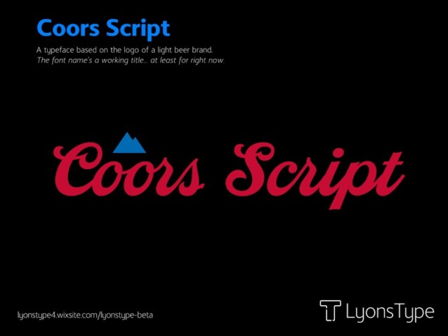 Coors Script Font - Download Free Font