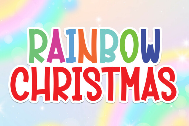 Rainbow Christmas Script Font - Befonts