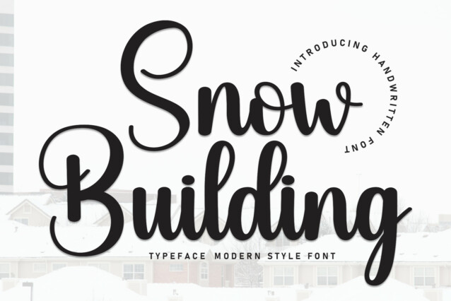 Snow Building Script Font
