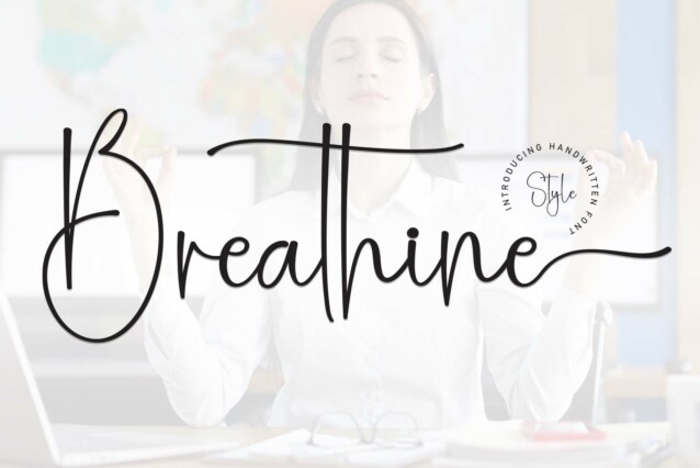 Breathine Script Font - Download Free Font