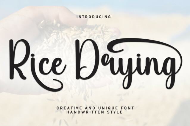 Rice Drying Script Font - Download Free Font