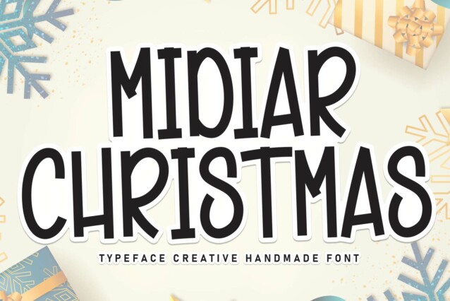 Midiar Christmas Display Font - Download Free Font