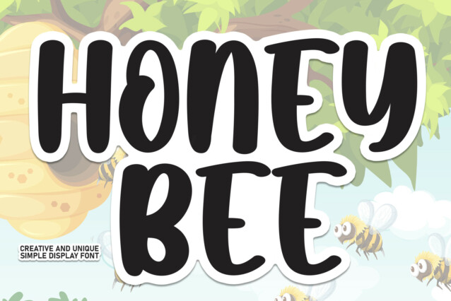 Honey Bee Display Font - Download Free Font