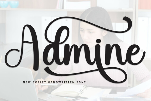 Admine Script Font - Download Free Font