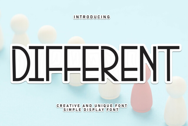 Different Display Font