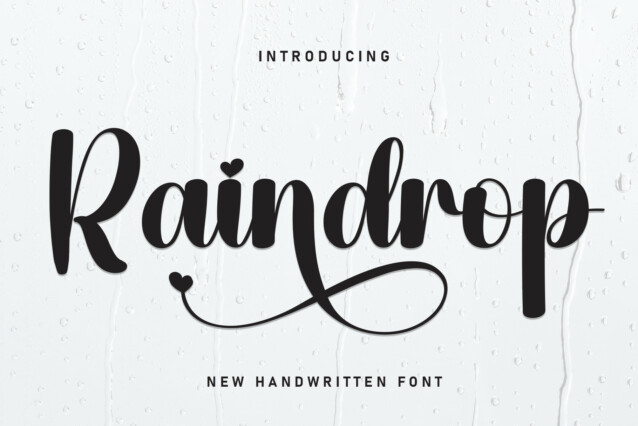 Raindrop Script Font - Download Free Font