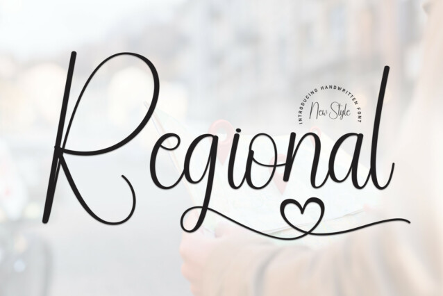Regional Script Font