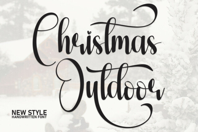 Christmas Outdoor Script Font - Befonts