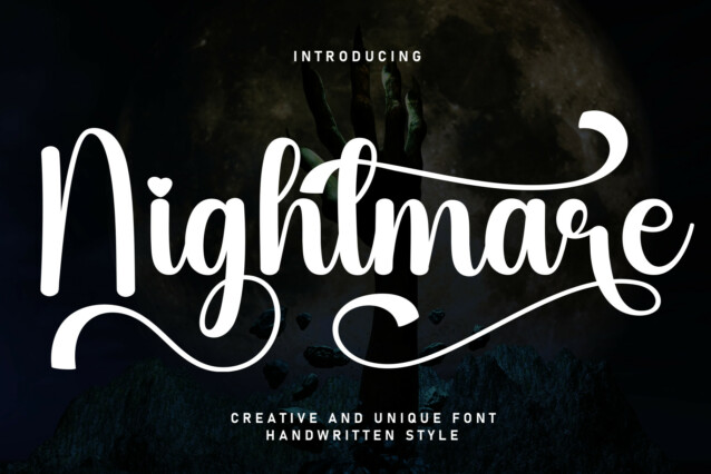 Nightmare Script Font