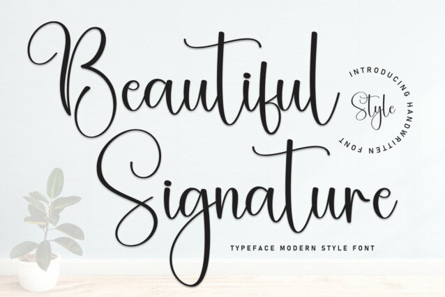 Beautyful Signature Font - Download Free Font