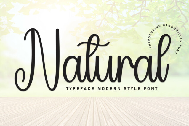 Natural Script Typeface - Download Free Font