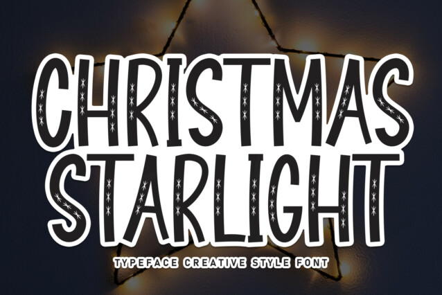 Christmas Starlight Display Font - Download Free Font