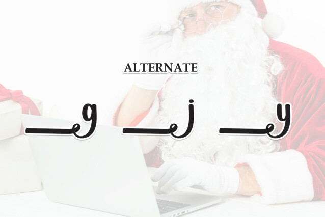 Santa Monday Display Font preview image 5