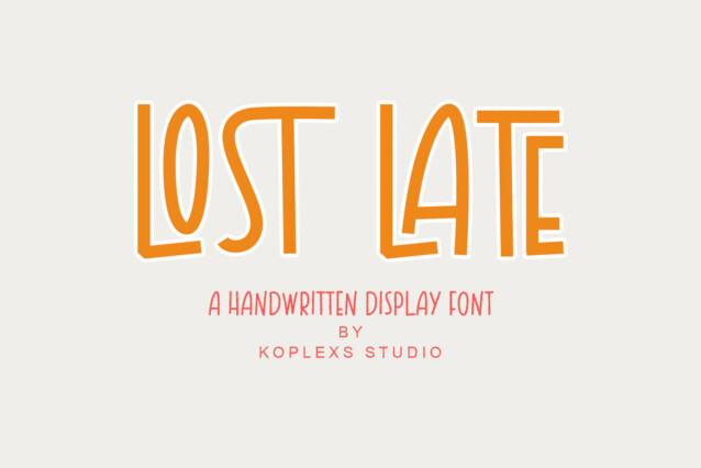 Lost Late Font