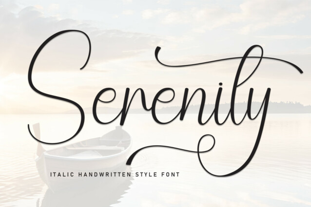 Serenity Script Typeface - Download Free Font