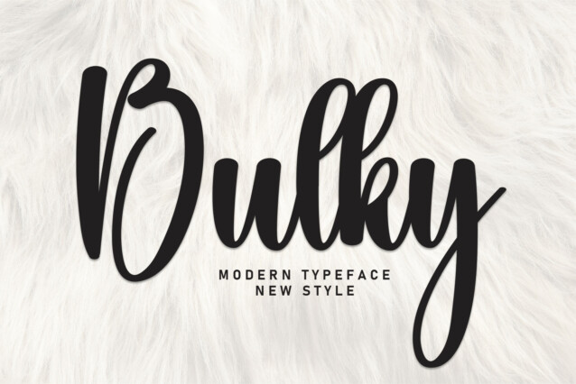 Bulky Script Typeface - Download Free Font