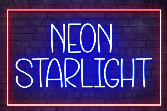 Neon Starlight Display Font - Befonts