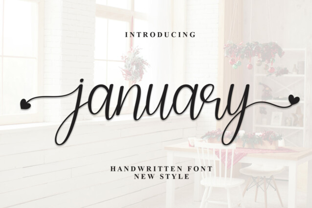 January Script Typeface - Download Free Font