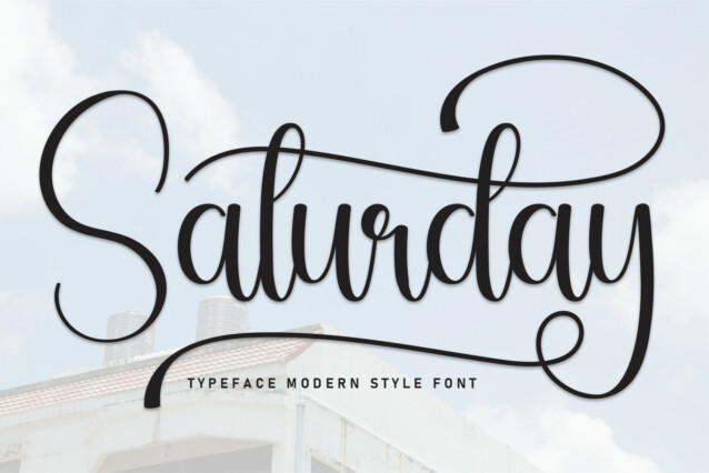 Saturday Calligraphy Font - Download Free Font