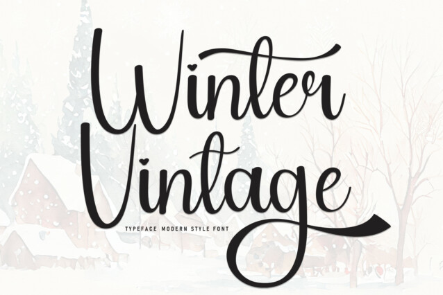 Winter Vintage Script Font - Befonts