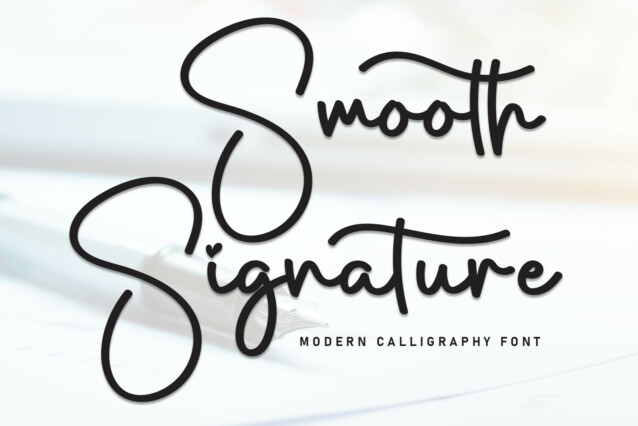 Smooth Signature Typeface - Befonts