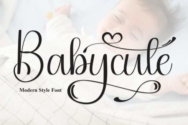 Babycute Script Typeface - Download Free Font