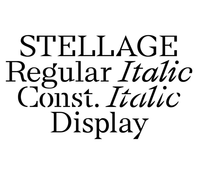Stellage Font Family