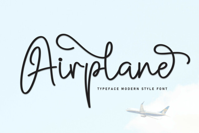 Airplane Script Font - Download Free Font