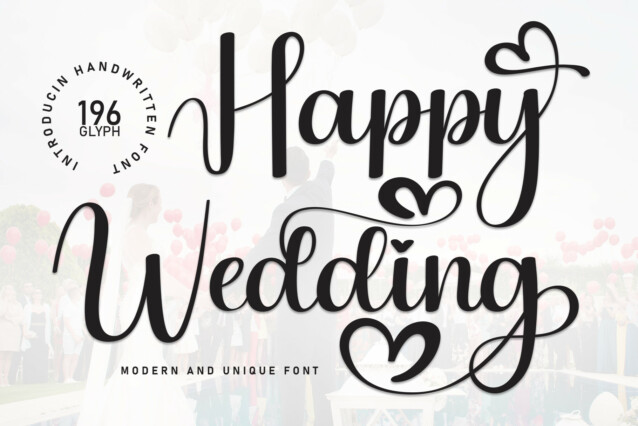 Happy Wedding Script Font - Download Free Font