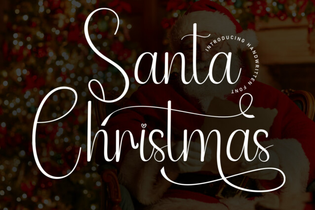 Santa Christmas Script Typeface - Download Free Font