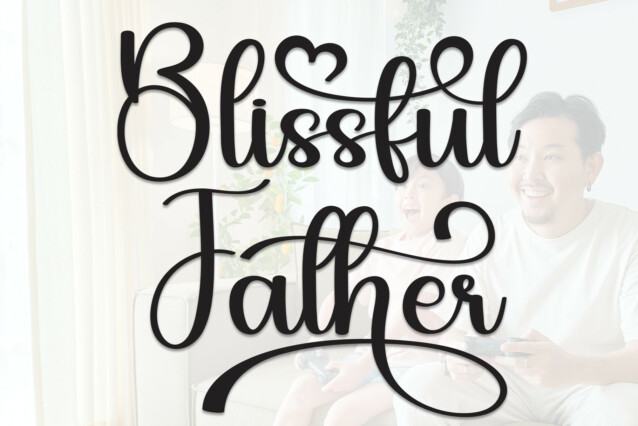Father Script Font Blissful Father Script Font - Befonts