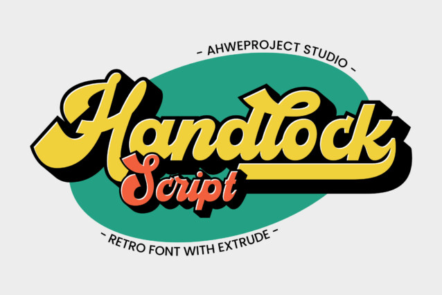 Handlock - Retro Script - Download Free Font