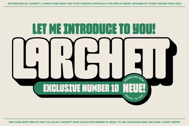 Sg Larchett Font - Download Free Font