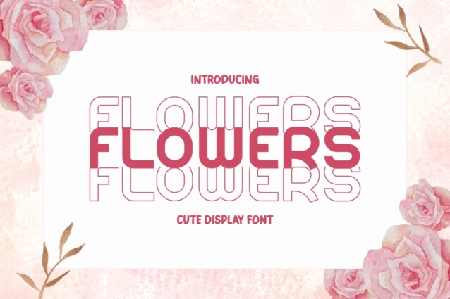 Flowers Display Font - Download Free Font