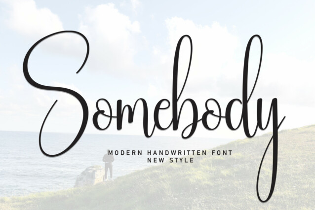 Somebody Script Typeface - Download Free Font