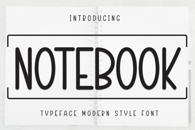 Notebook Display Font - Download Free Font