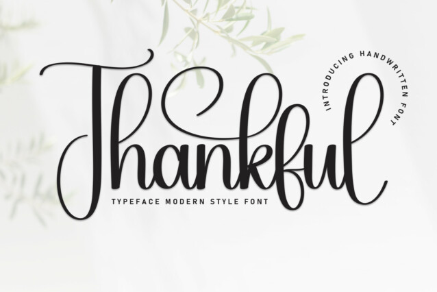 Thankful Script Font - Download Free Font