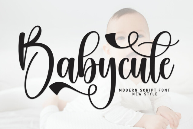 Babycute Script Typeface - Download Free Font