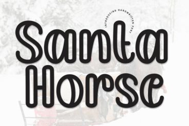 Santa Horse Display Font