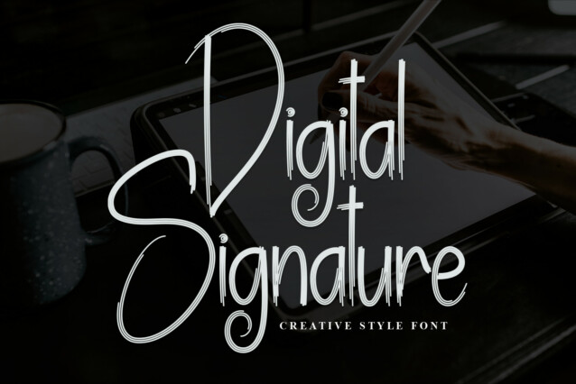 Digital Signature Font - Download Free Font