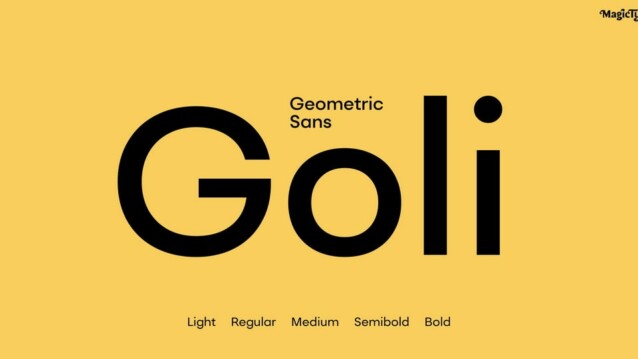 Goli Sans Font Family - Download Free Font