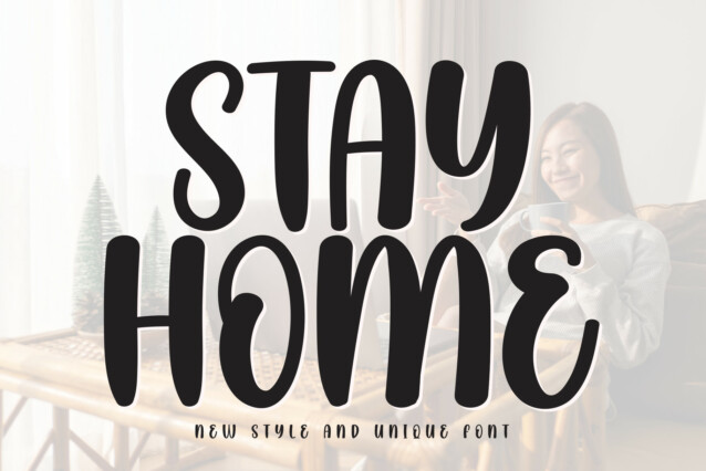 Stay Home Display Font