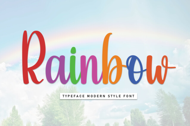 Rainbow Script Typeface - Download Free Font