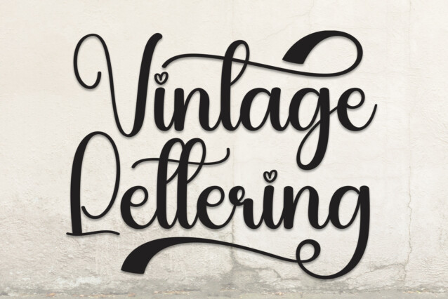 Vintage Lettering Script Font - Download Free Font