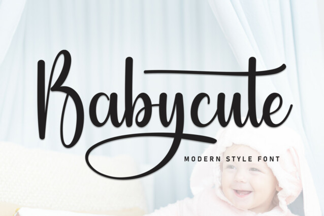 Babycute Script Typeface - Download Free Font