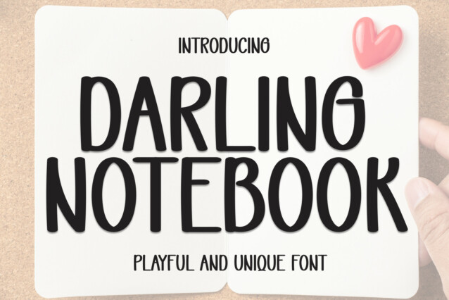 Darling Notebook Display Font - Download Free Font