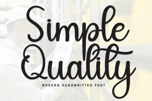 Simple Quality Script Font - Download Free Font