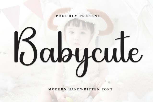 Babycute Script Font - Befonts
