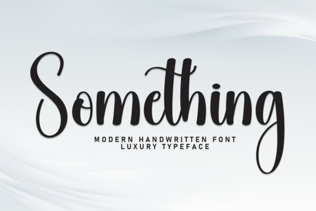 Something Script Font - Download Free Font